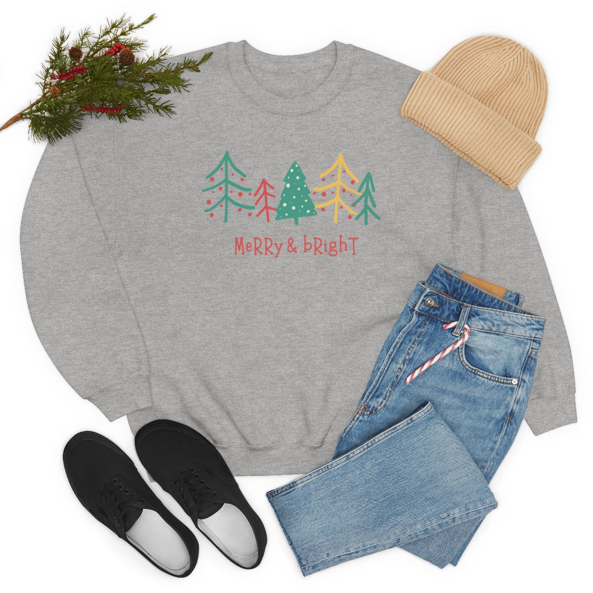 Merry & Bright Crewneck Sweatshirt