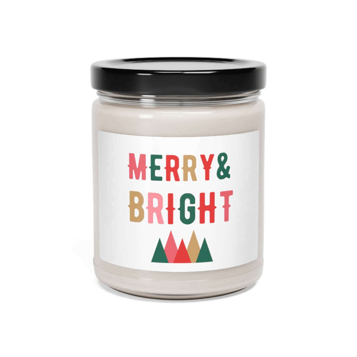 Merry & Bright Holiday 9oz Scented Soy Statement Candle