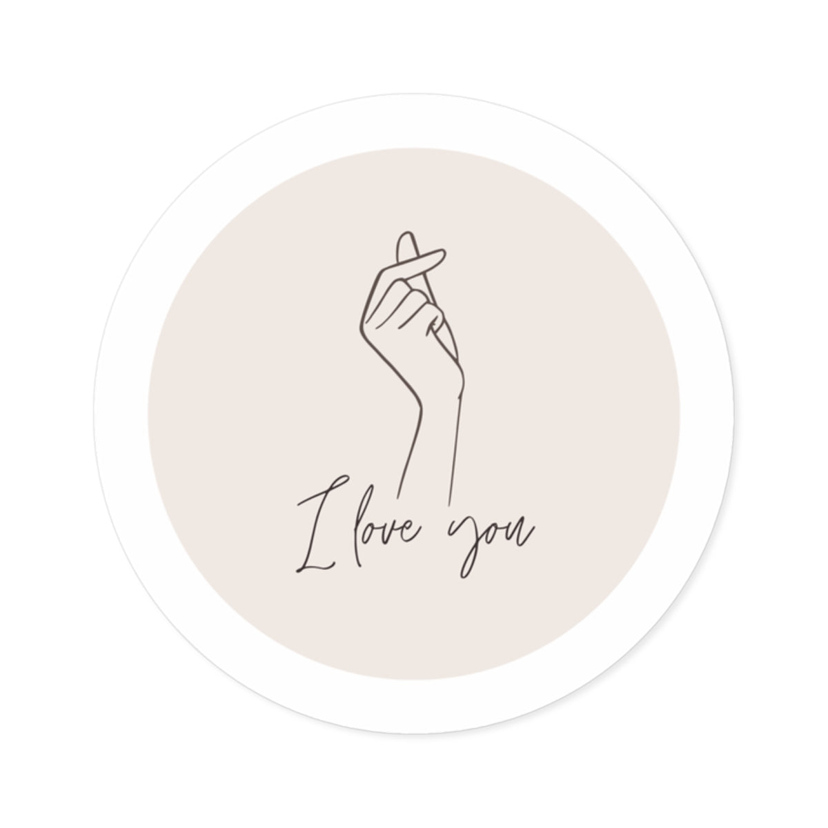 I Love You Indoor/Outdoor Sticker