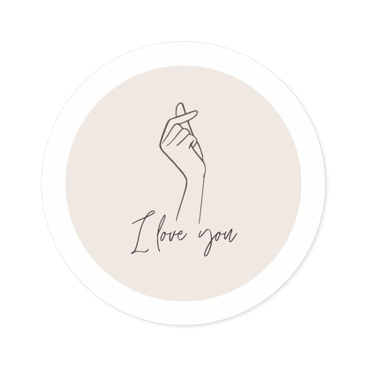 I Love You Indoor/Outdoor Sticker