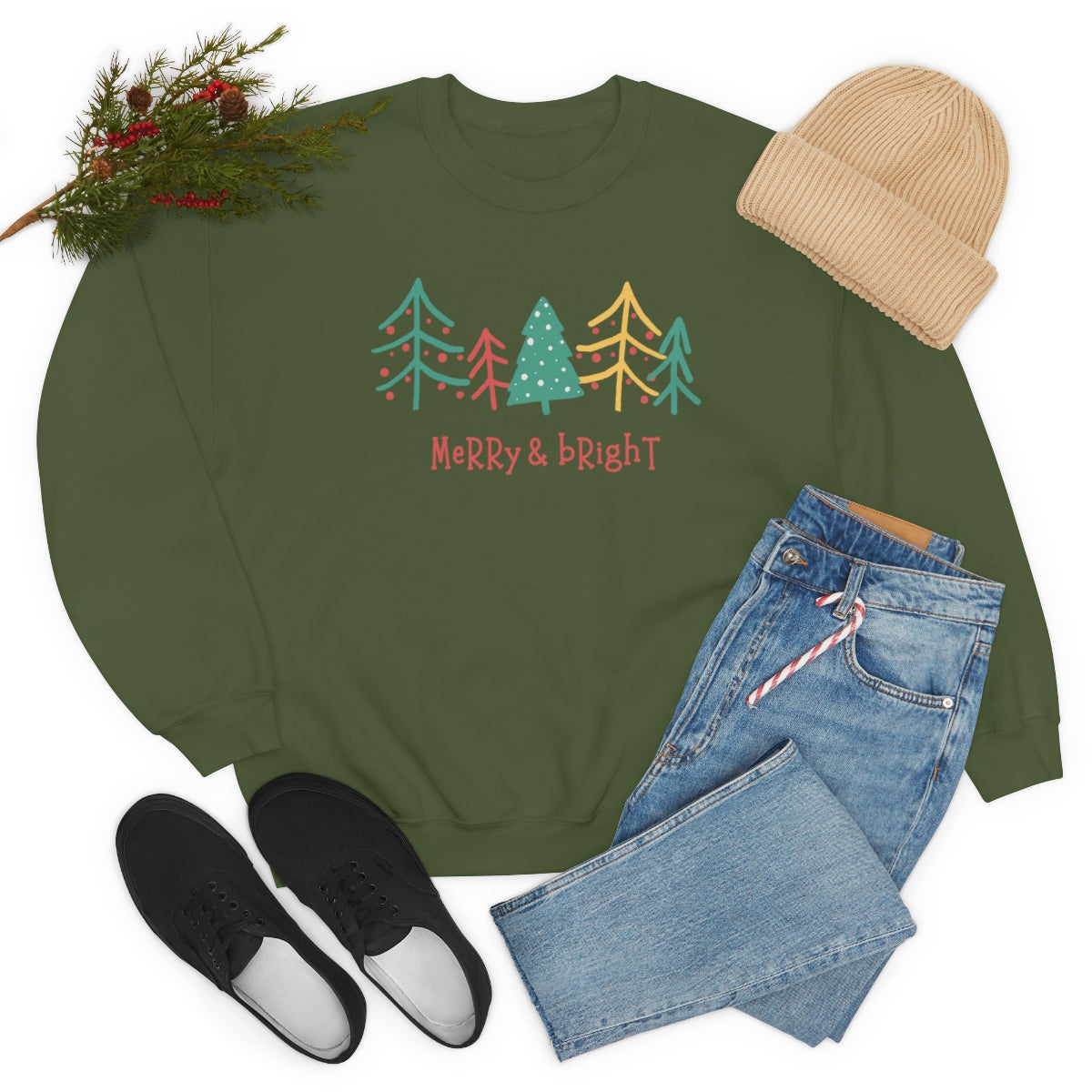 Merry & Bright Crewneck Sweatshirt