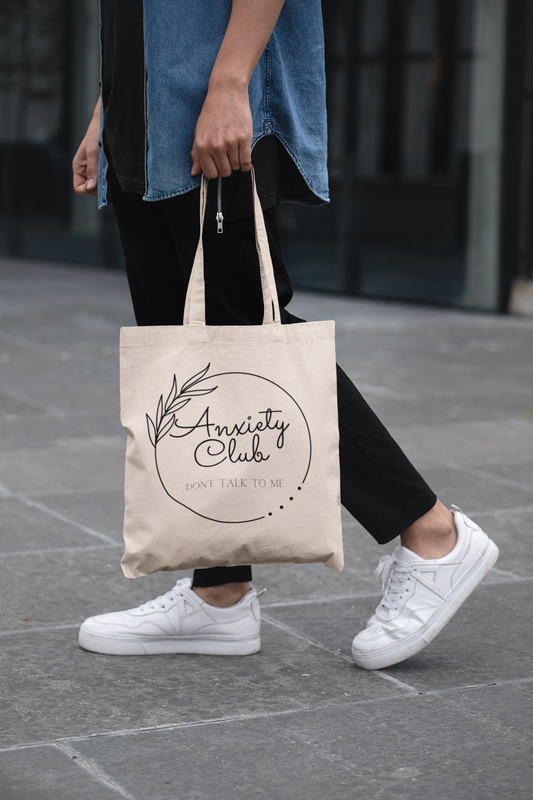 Anxiety Club Natural Tote Bag