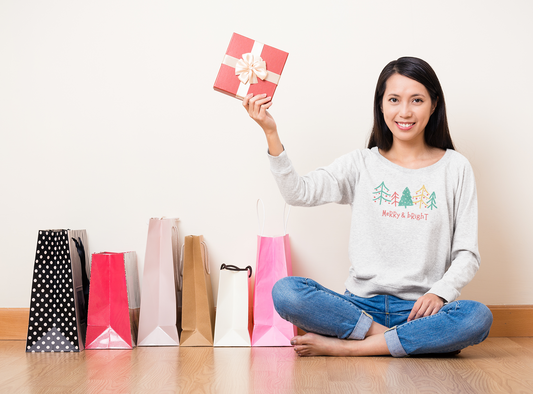 Merry & Bright Long Sleeve Tshirt