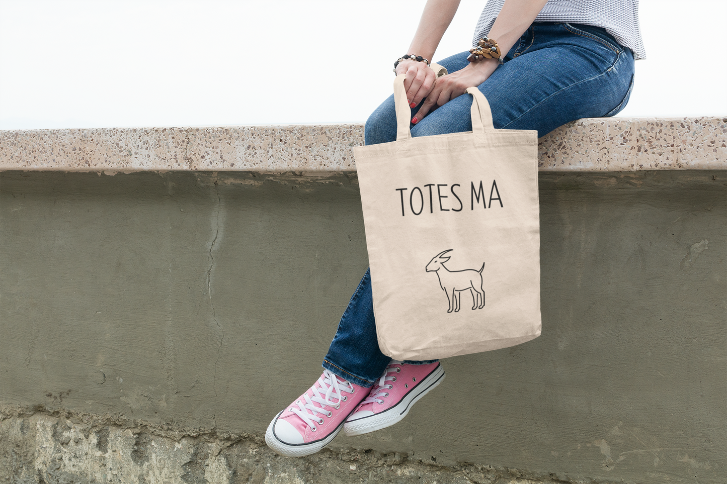 Totes Ma Goats Natural Tote Bag
